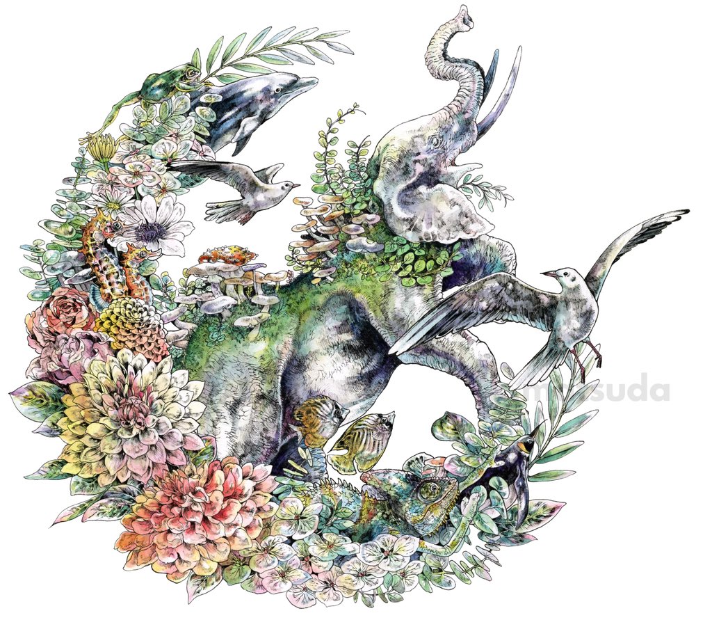 「『色の環』

そごう横浜店での展示『#マツダケンの世界展』のメインビジュアルです」|Keso Artのイラスト