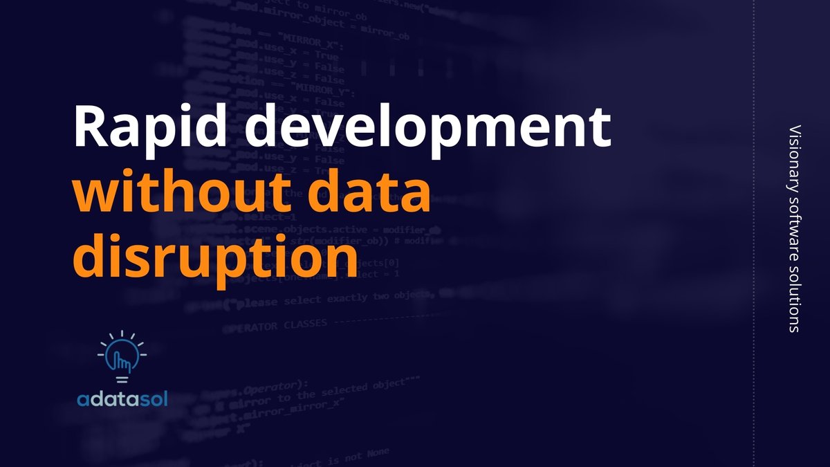 adatasol's tweet image. ⏱When working with Adatasol, development cycles take 1/10th the time! This leads to more successful deployments and employee satisfaction.

We are the software company to make your vision become true.

buff.ly/3wIPwck
#softwareforvisionaries #softwaredevelopment