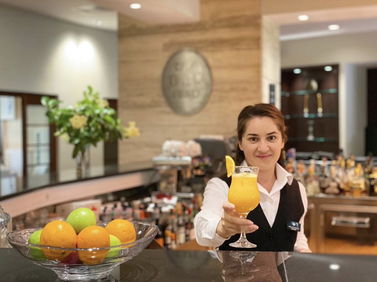 🍹Our team members know exactly how to bring joy out of their service. The interactions with our guest only serve to enhance their enjoyment, like nowhere else! 
#rognerhotel #rognerteam #rognerhotel #tiranahotel #visittirana #visitalbania #5starhotel #barpirro