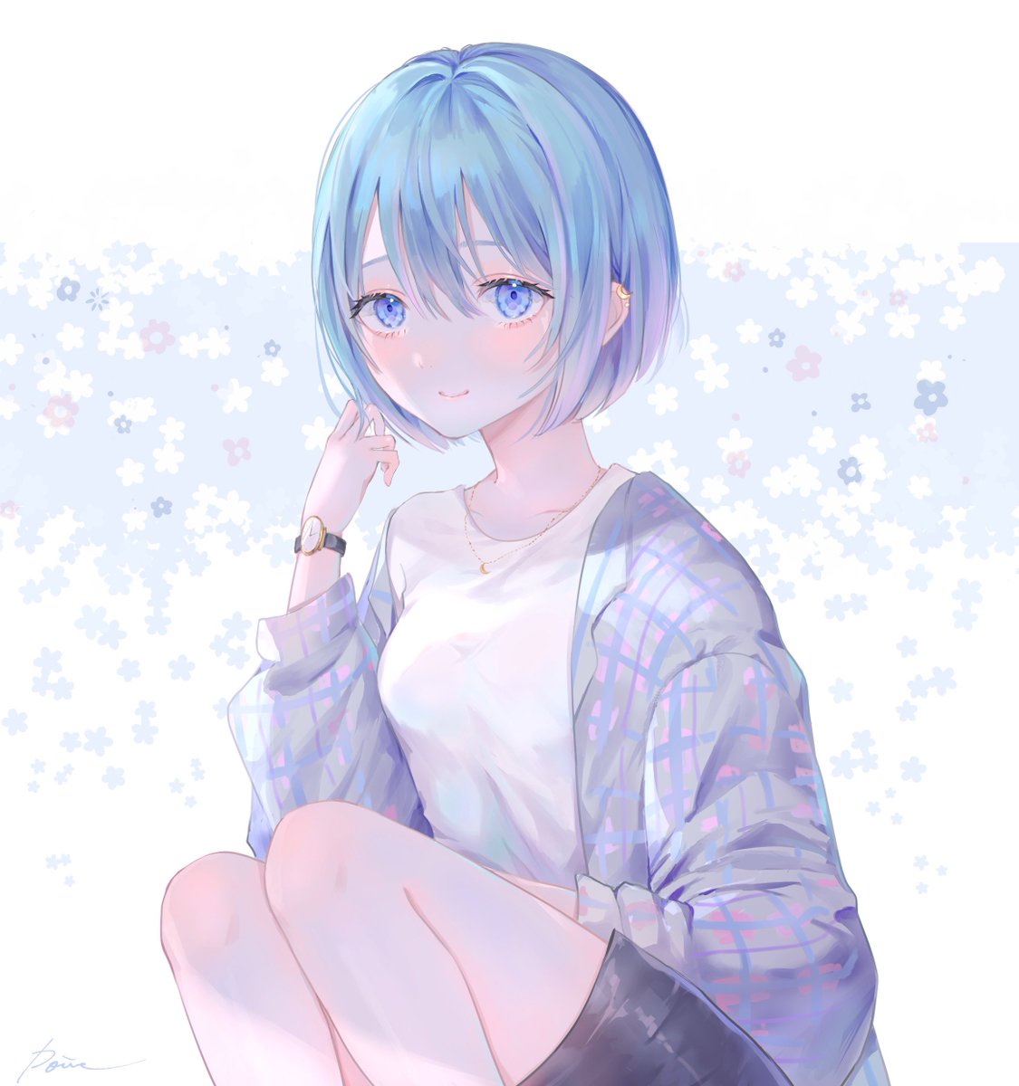 夏はショートがかわいい Commission イラスト ぽわ 新規絵のイラスト 夏はショートがかわいい Commission イラスト ぽわ 新規絵のイラスト