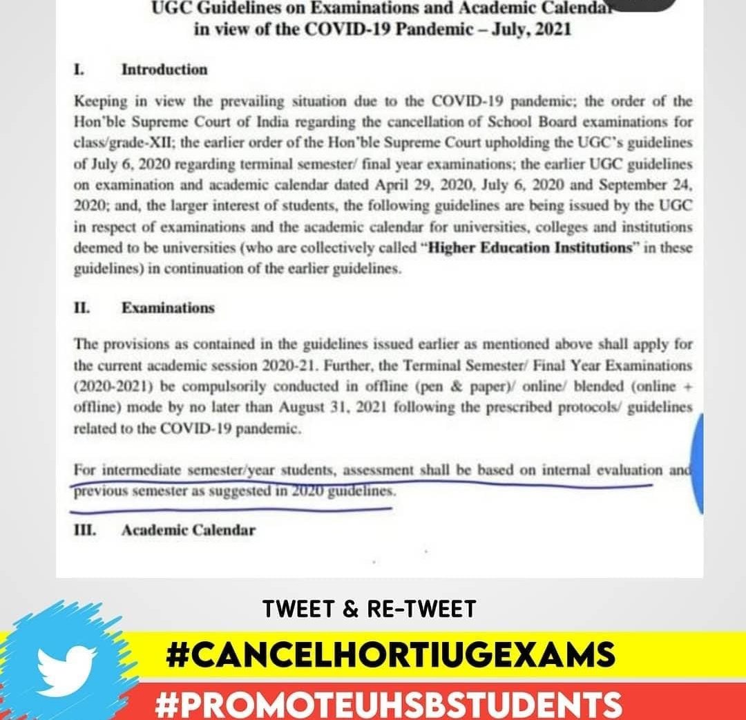 n_theerthesh's tweet photo. Promote Horticulture students as per the UGC guidelines
#promoteuhsbstudents 
#cancelhortiugexams https://t.co/JnLKYxSq6K