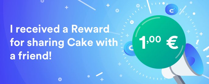 Marievil_'s tweet photo. Happy friday x 2!
My friend joined Cake because of me, and I got 1,00 € as a thank you. https://t.co/oLW8usgrrb #profitableBanking https://t.co/FCpGjMIHuc