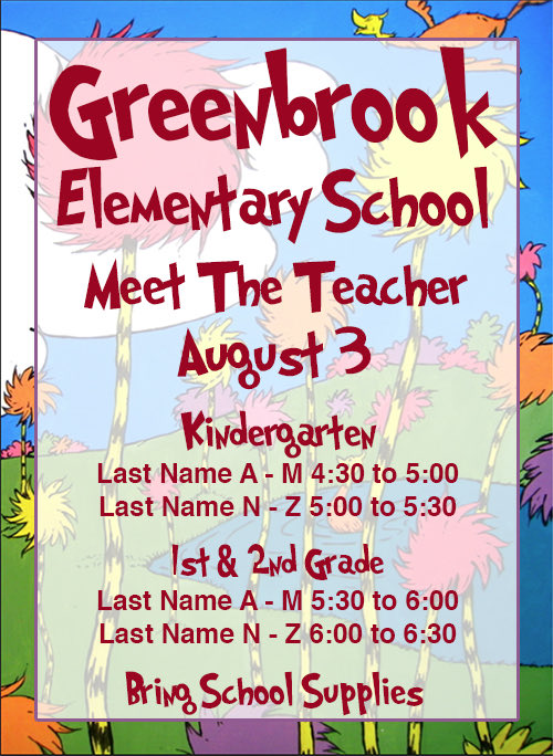 Our Meet the Teacher schedule has changed! Check out the updated times below. We cannot wait to see you there! #TeamDCS