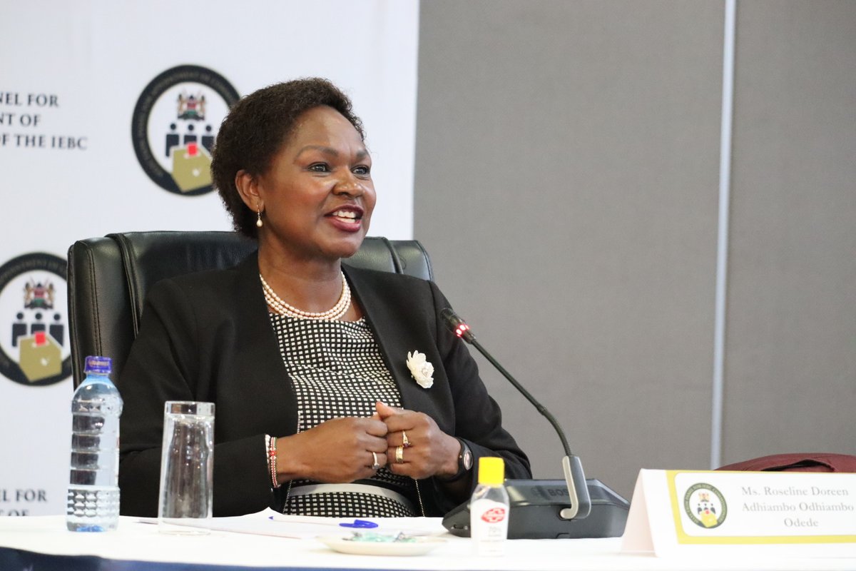 Senate_KE's tweet photo. The final candidate to appear before the Selection Panel for Oral Interviews is Ms Roseline Odhiambo Odede.
Ms Odede, a former Vice-chairperson of the Judges and Magistrates Vetting Board, is an Advocate of the High Court of Kenya.
#IEBCInterviews https://t.co/3uieg5c19K