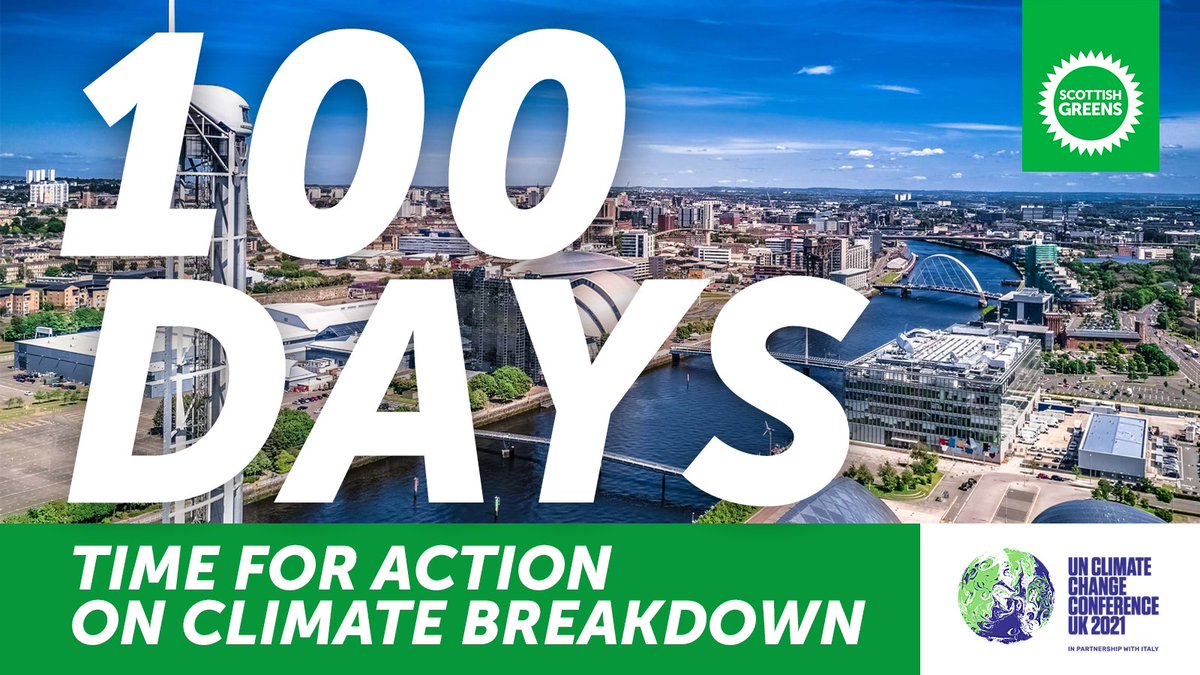 It's 100 days until #COP26 in Glasgow.
With just 9 years left to limit global warming to a level we can survive, we need credibility from world leaders - on an immediate start to the just transition, on investment in green infrastructure, and on a move away from oil & gas. https://t.co/3yaoHnlsS1