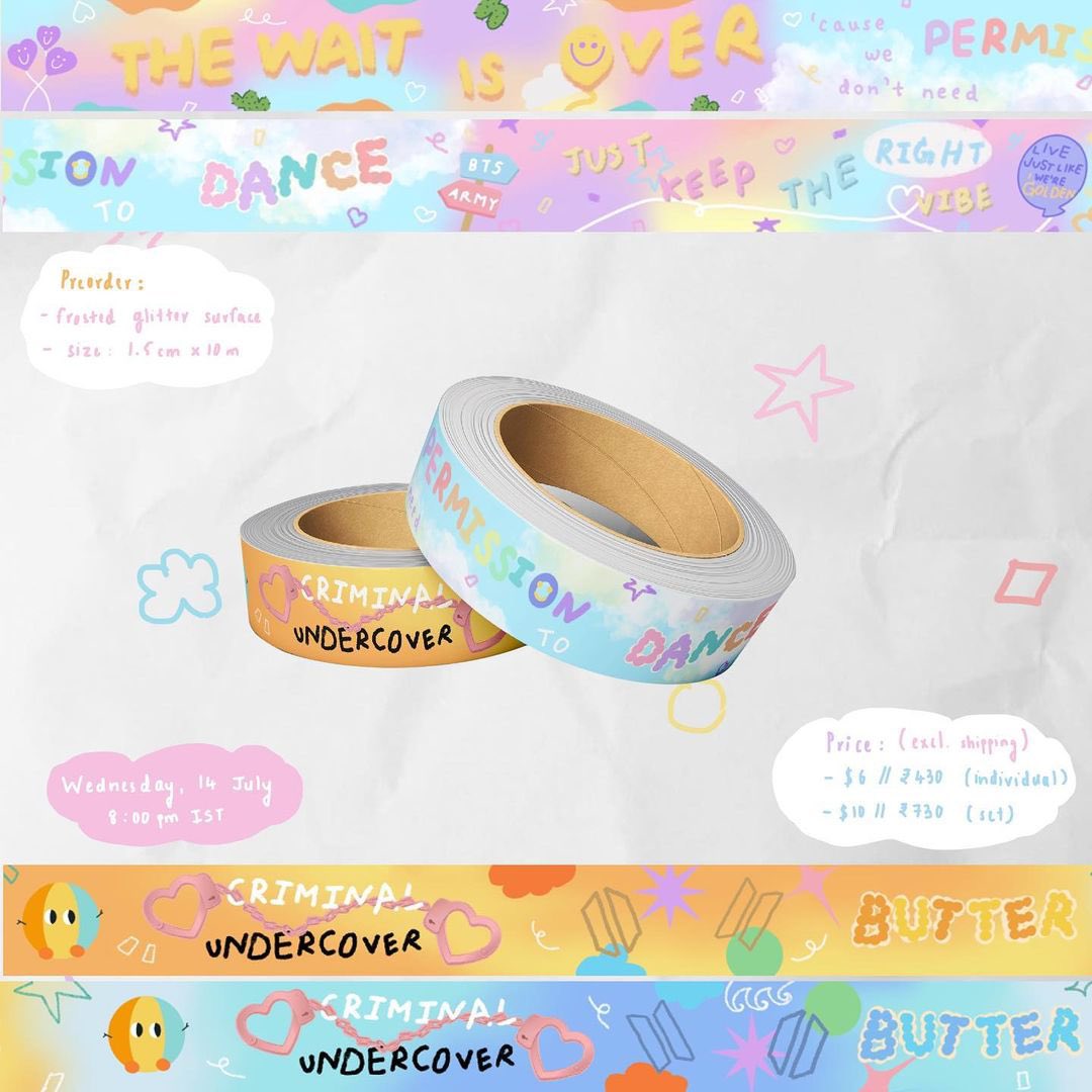 diduseemybagph's tweet photo. 🇵🇭 PH GO | Pls help RT

BTS Fanmade Merch by @vantaeins 🌸

⇢ Young Forever Collect Book
⇢ Jikook MMA Keychain

Washi tapes:
⇢ #BTS_Butter 
⇢ #PermissionToDance

🏷 starts @ ₱340 + fees
🗓 DOO: 08/14, 7pm
🗓 DOP: 08/15, 5pm
🛒 https://t.co/rVIjTNRwHL

🎒 #PHBagGO #BTSmerch https://t.co/yg3IcEKGN4