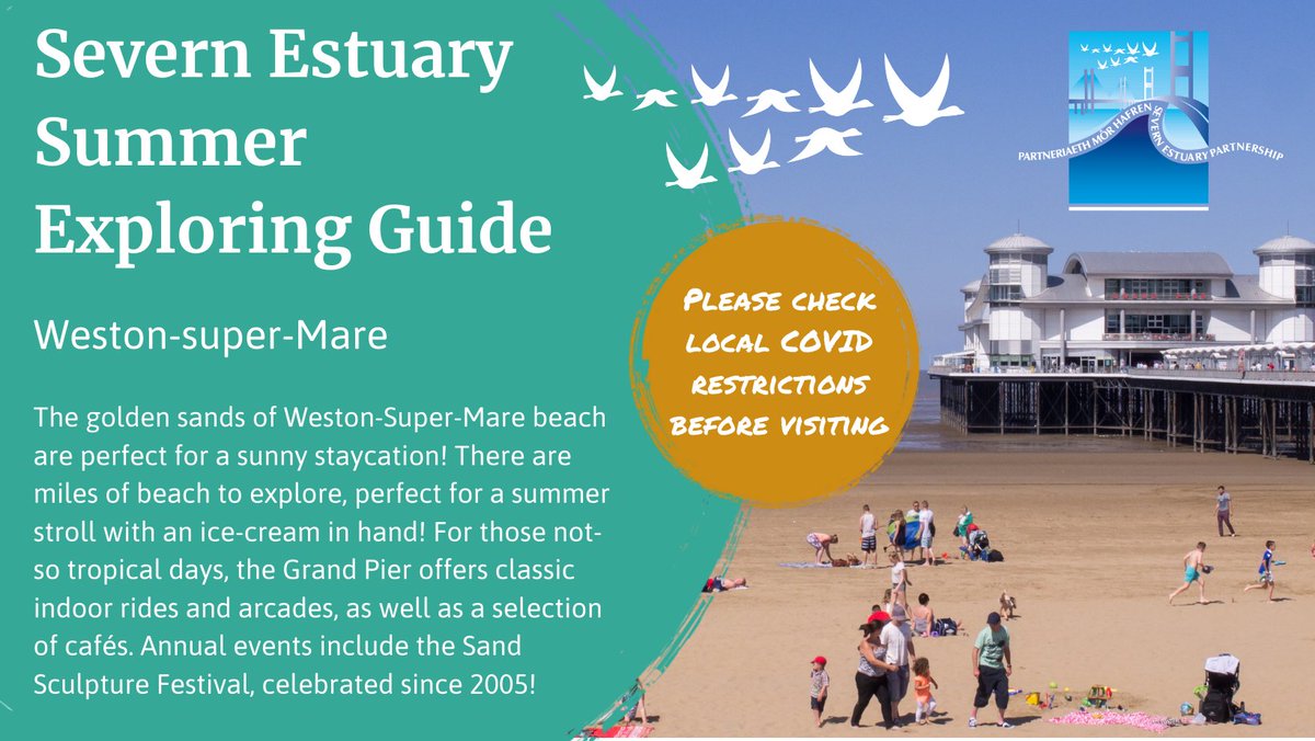 Weston-super-Mare’s long sandy beach is perfect for summer staycations! 

Enjoy all the classic attractions found at the seaside, with plenty of space for sand castle building, and ice-cream eating! 

#discoverthesevern #severnestuary #WestonSuperMare
