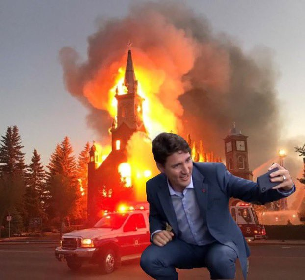 DaveNestor22's tweet photo. Dozens of church burnings? Sounds like the perfect time for an "Islamophobia" conference in Canada, right? 

No, this is not neglect, no, it's not incompetence. 

It is state-endorsed domestic terrorism; it is highly coordinated and strategically timed. https://t.co/ULAtcEQTmh