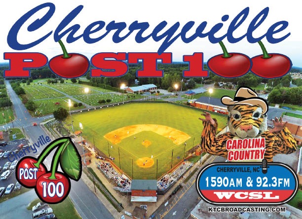 Listen live to Cherryville Post 100 baseball tonight, 6:30pm pregame, 7pm first pitch on WCSL 1590AM &amp; 92.3FM with Ken Link &amp; Danny Eaker in Game 2 of the American Legion Area4-NC Finals vs Rutherford County on KTCbroadcasting.com #KTCsports
