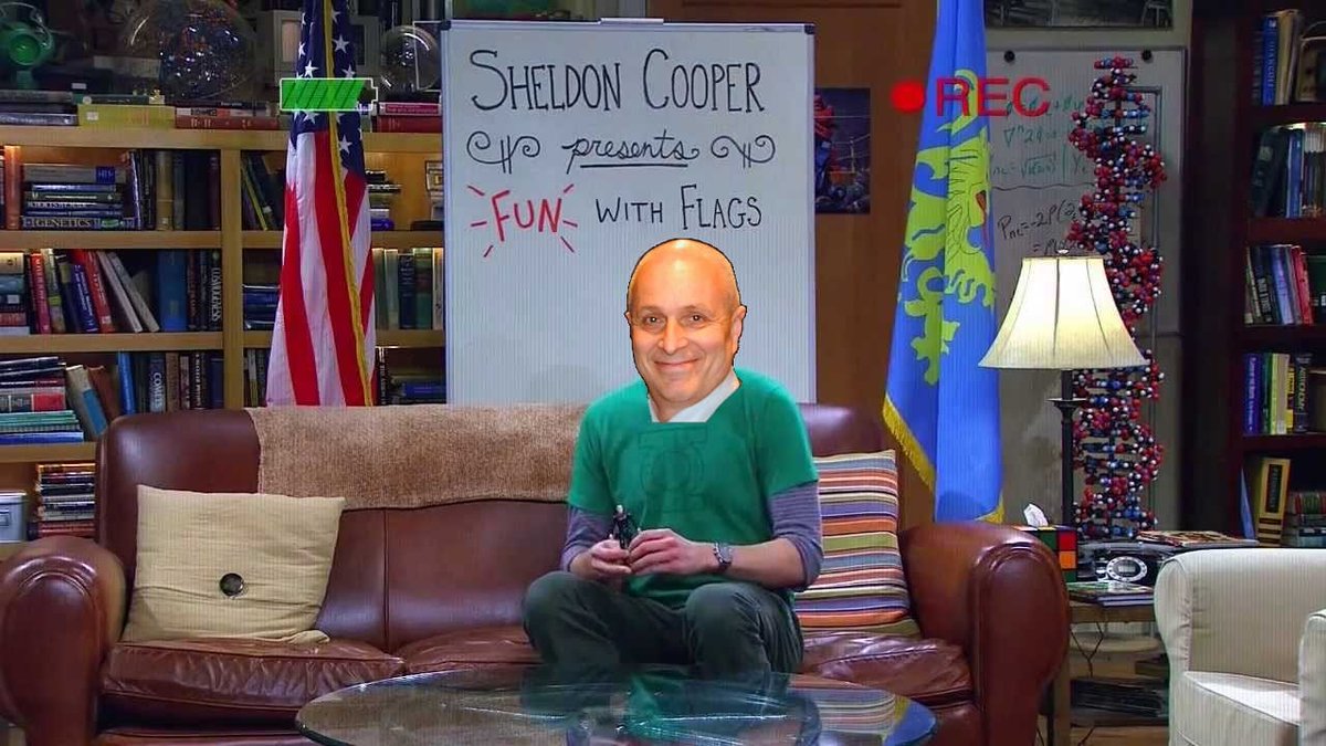 Il mitico #Bragagna in stile Sheldon Cooper in: divertiamoci con le bandiere. #Olimpiadi #giochiolimpici #rai #tokyo2020