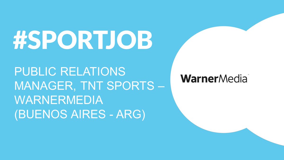 #SPORTJOB @WarnerMedia busca Public Relations Manager para TNT Sports en sus oficinas en Buenos Aires #TrabajoAr #Empleo #TNTSports sporthub.la/sportjob-publi…