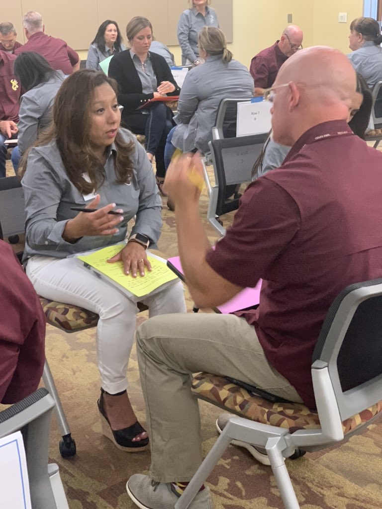 LisaLanierMeyer's tweet photo. On Tuesday afternoon, Deer Park ISD administrators interviewed each other about ways in which they create collective efficacy on their campuses. There were some powerful conversations! I truly love the photos in which high school and elementary worked together! #DPISD https://t.co/RiWypsIdKc