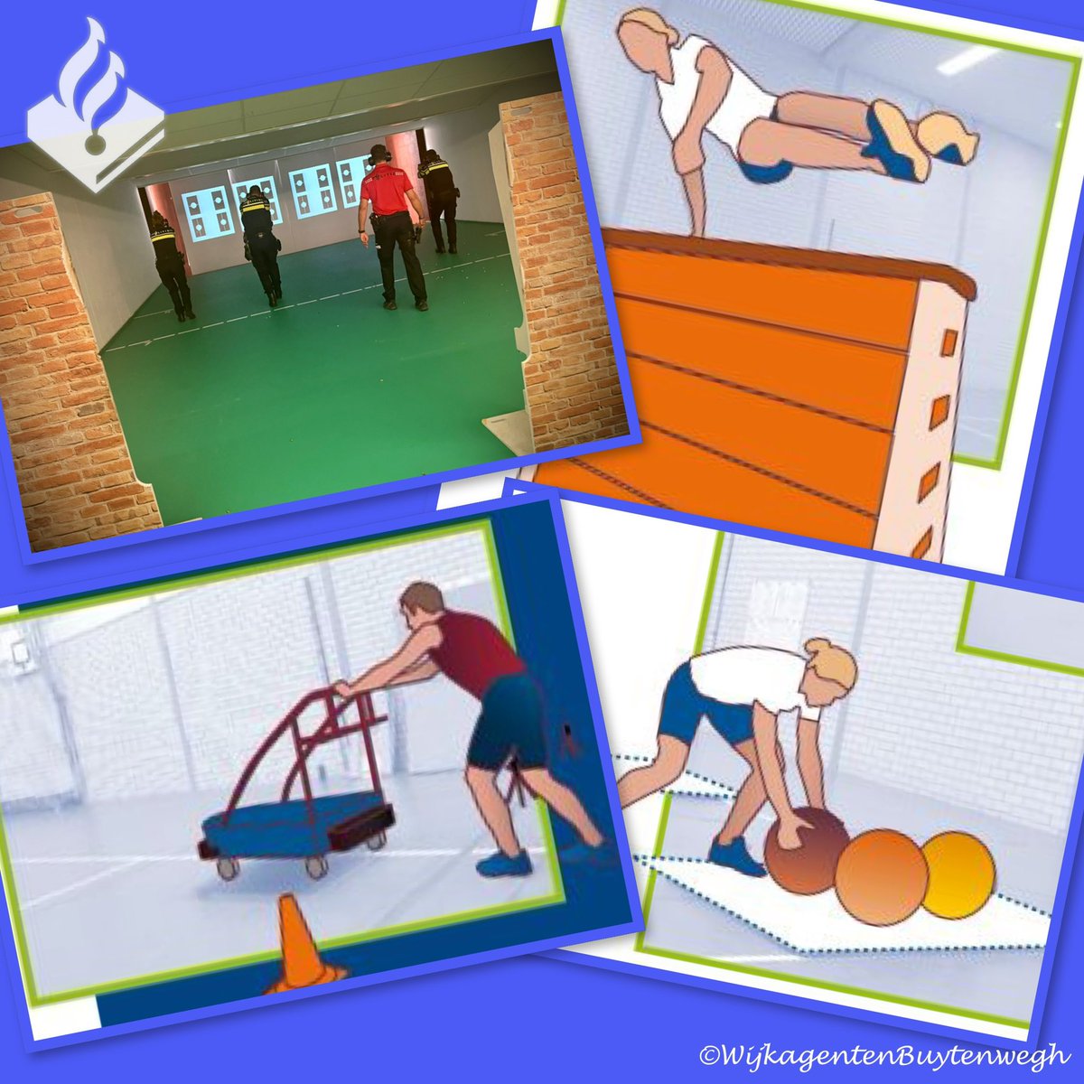 WA_Buytenwegh's tweet photo. Vandaag IBT (Integrale Beroepsvaardigheids Training) gehad.
Uw wijkagent Rob is weer geslaagd.
#Schiettoets,
#AZ (Aanhoudings- en Zelfverdedigingstechnieken)
#FVT (Fysieke Vaardigheids Toets)
#AMOK-situaties getraind in de praktijkstraat.
#politie #zoetermeer #wijkagent #DeYp https://t.co/AiOEQKMloz