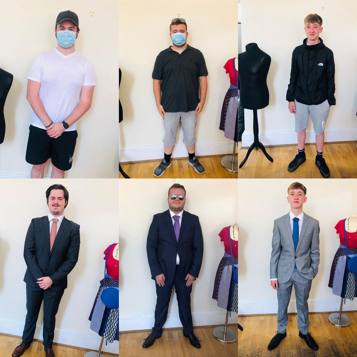 Transformations for some of the team today courtesy of <a href="/SuitWorks/">The Suit Works</a> now they’re interview ready 👔👞 thank you!