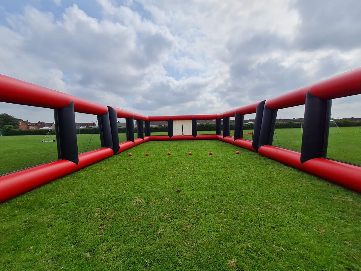 Lots of fun up in Durham this week with our #dodgeball arena, #archery and #climbingwall