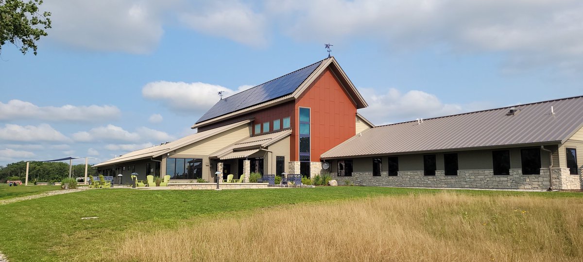 Gorgeous exterior shots of the <a href="/USFWS/">U.S. Fish and Wildlife Service</a> Detroit River International Wildlife Refuge Visitor Center this morning for @LHB_AEfirm.