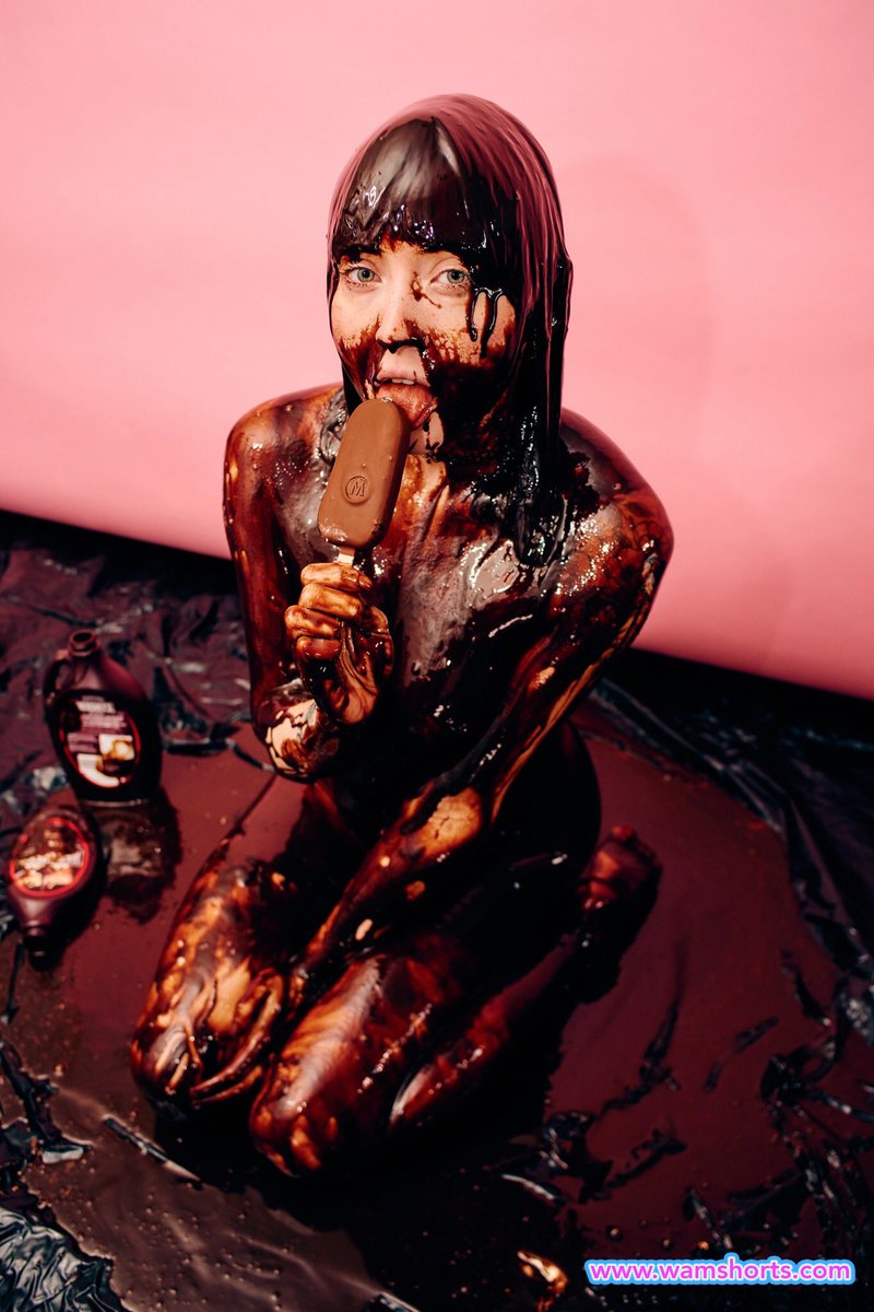 The heatwave in the UK right now is unreal. We recommend ice cream. Chocolate syrup and <a href="/eva_ray_x/">Eva Ray 💖</a> are optional but also highly recommended and can be found on our website - link in bio.

#WAM #WAMShorts #WetAndMessy #Sploshing