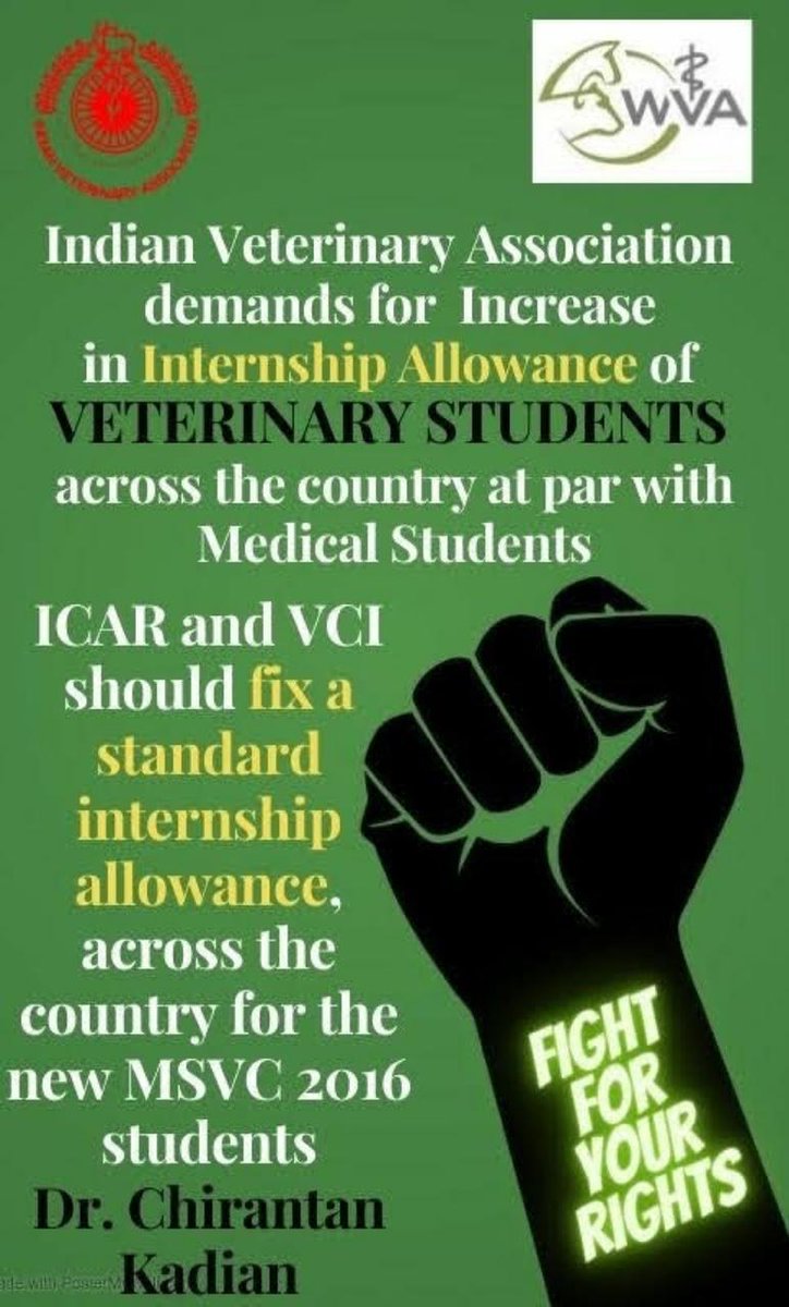 #Increase_Vet_Stipend 
<a href="/icarindia/">Indian Council of Agricultural Research.</a> <a href="/Dept_of_AHD/">Dept of Animal Husbandry & Dairying, Min of FAH&D</a>  <a href="/atul1chaturvedi/">atul chaturvedi</a> <a href="/PRupala/">Parshottam Rupala</a> <a href="/drsanjeevbalyan/">Dr. Sanjeev Balyan</a> <a href="/narendramodi/">Narendra Modi</a> <a href="/ashokgehlot51/">Ashok Gehlot</a> <a href="/AHDRajasthan/">Department Of Animal Husbandry, Govt Of Rajasthan</a> <a href="/KatariaLalchand/">Lalchand Kataria</a> <a href="/drarushimalik/">Dr.Arushi Malik IAS</a>
<a href="/presidentVCI/">Dr. Umesh C Sharma</a> <a href="/myogiadityanath/">Yogi Adityanath</a> <a href="/drarushimalik/">Dr.Arushi Malik IAS</a> <a href="/RahulGandhi/">Rahul Gandhi</a> <a href="/DrArchanaINC/">Dr. Archana Sharma</a> <a href="/AjayVishnoiBJP/">Ajay Vishnoi</a>