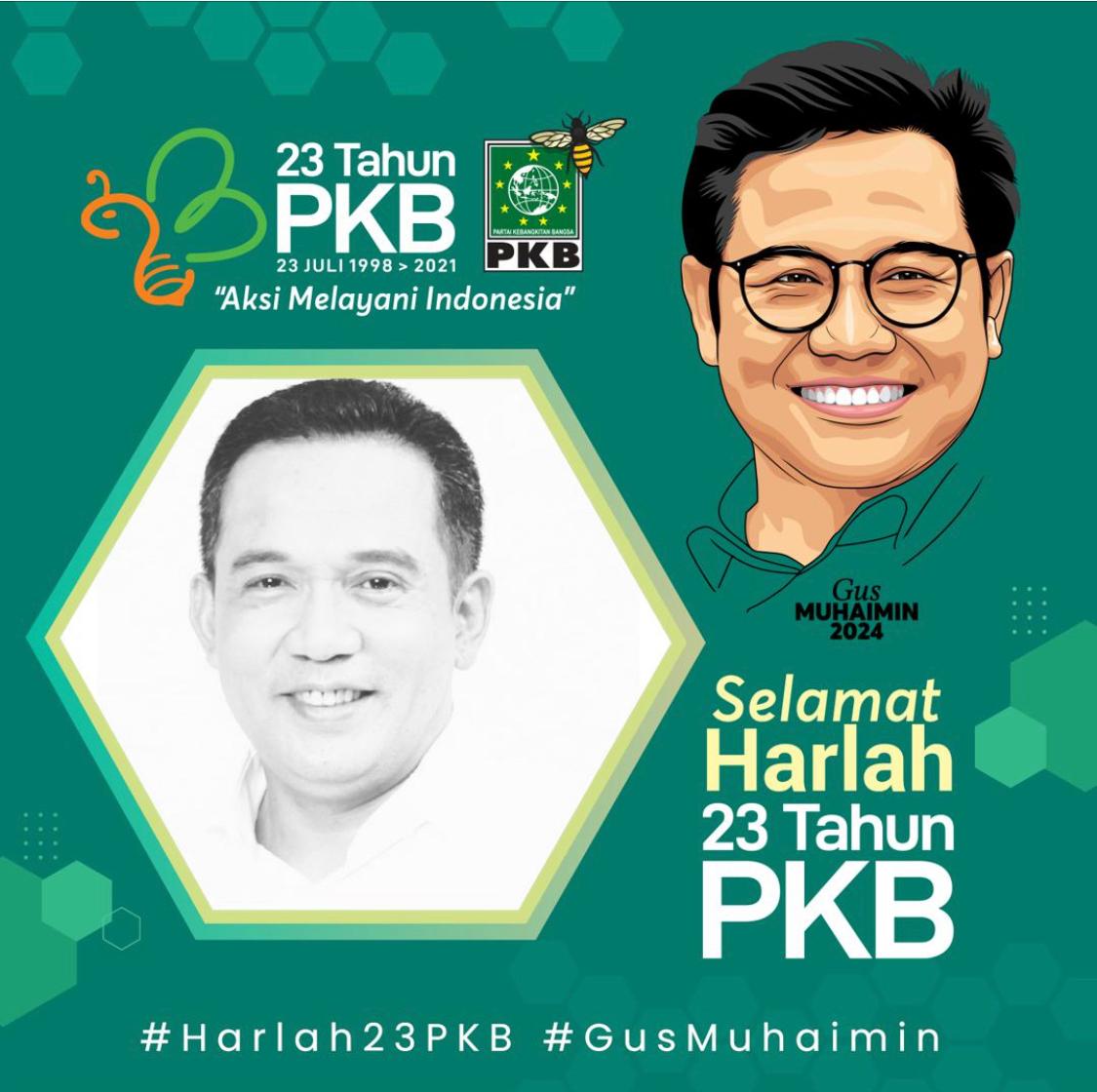 Selamat Harlah PKB yang ke 23. Bangkit bersama PKB, penjaga demokrasi dan tolerani

#harlahpkb23