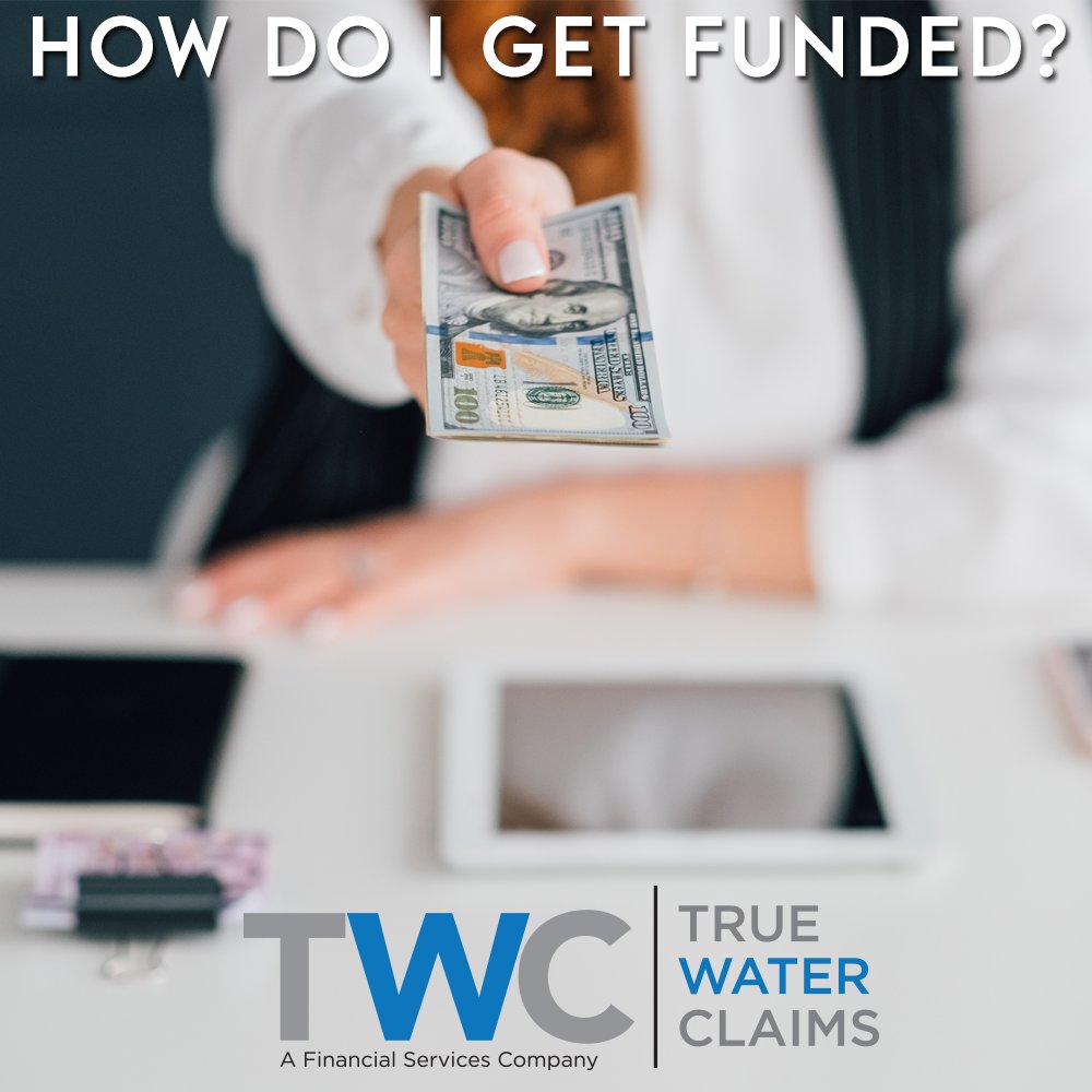 TrueWaterClaims's tweet image. How do I get funded? 

Send us your completed job details and supporting documents and photos before it's sent to the insurance company for payment. We’ll provide you with a purchase offer.