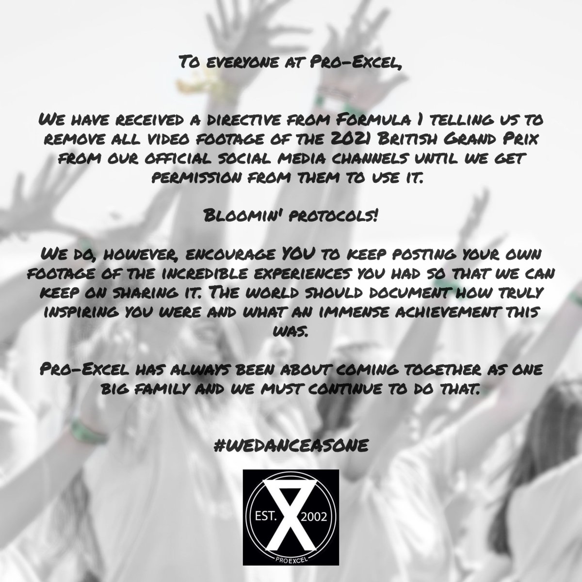 Message from the team:
(Make sure to tag us in your videos!)
