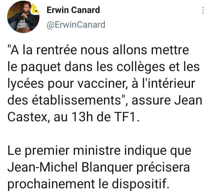 stylos_les's tweet photo. ⚠️Donc on résume, M. "Déconfinement Raté" demande au ministre du fiasco des autotests, qui n'a jamais rempli l'objectif des tests salivaires et a balancé des chiffres douteux de gérer la campagne de vaccination des établissements.

➡️ Comment ça pourrait mal se passer ?🤔
#Castex https://t.co/MorTA5teKs