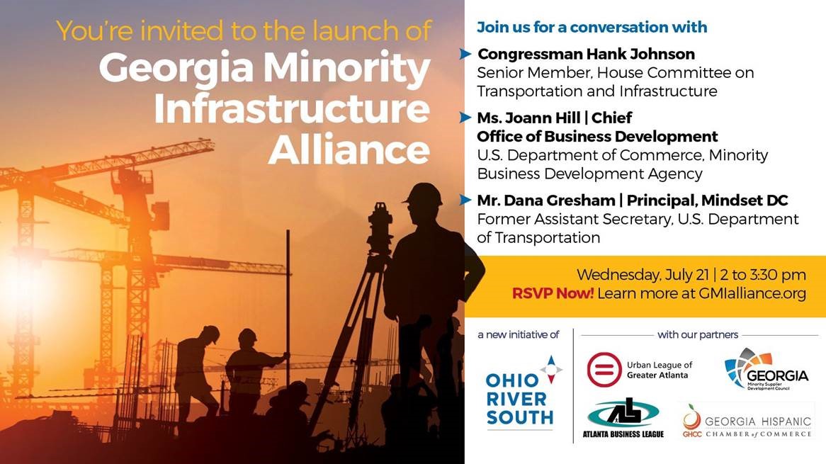 Mindset’s Dana Gresham will help serve alongside <a href="/RepHankJohnson/">Rep. Hank Johnson</a> &amp; <a href="/CommerceGov/">U.S. Department of Commerce</a>’s Joann Hill on a virtual infrastructure panel hosted by the Georgia Minority Infrastructure Alliance. Join the conversation at 2pm to learn more! gmialliance.org