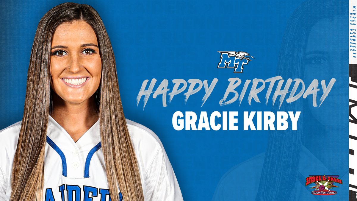 Like to wish Gracie Kirby a happy birthday!! 🥳🎉🎂

#BlueRaiders ⚡️⬆️
