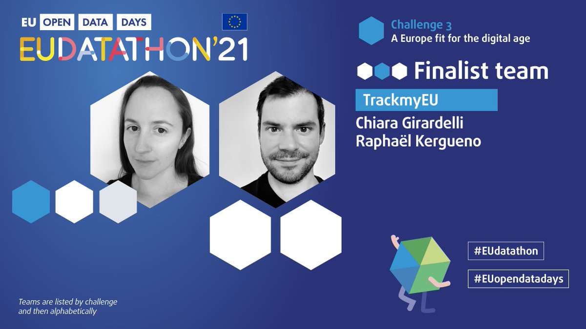 Explore #EU policies, track your interests and make your voice heard in Brussels with TrackmyEU! The app will collect, harmonise and convert scattered #data into a visually interactive website, bringing EU decision-making closer to all of us 🇪🇺 #EUdatathon
