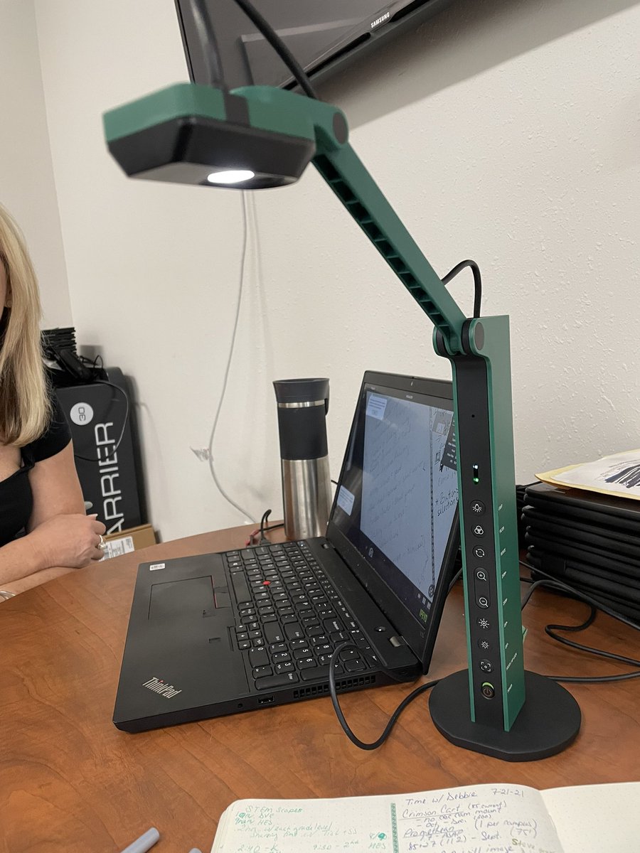 DVISD_EdTech's tweet photo. The #DVISD_Tech and #Ed_Tech teams are keeping busy. @DVISD_MNT_FAC deliveries and learning about NEW DOC CAMS! https://t.co/Bxrl1mZddT