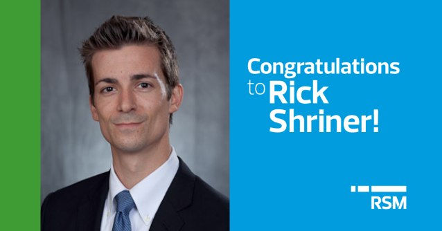 #RSM is excited to announce that the firm has named Rick Shriner as the business risk consulting leader. Learn more: rsm.buzz/3iC30B5