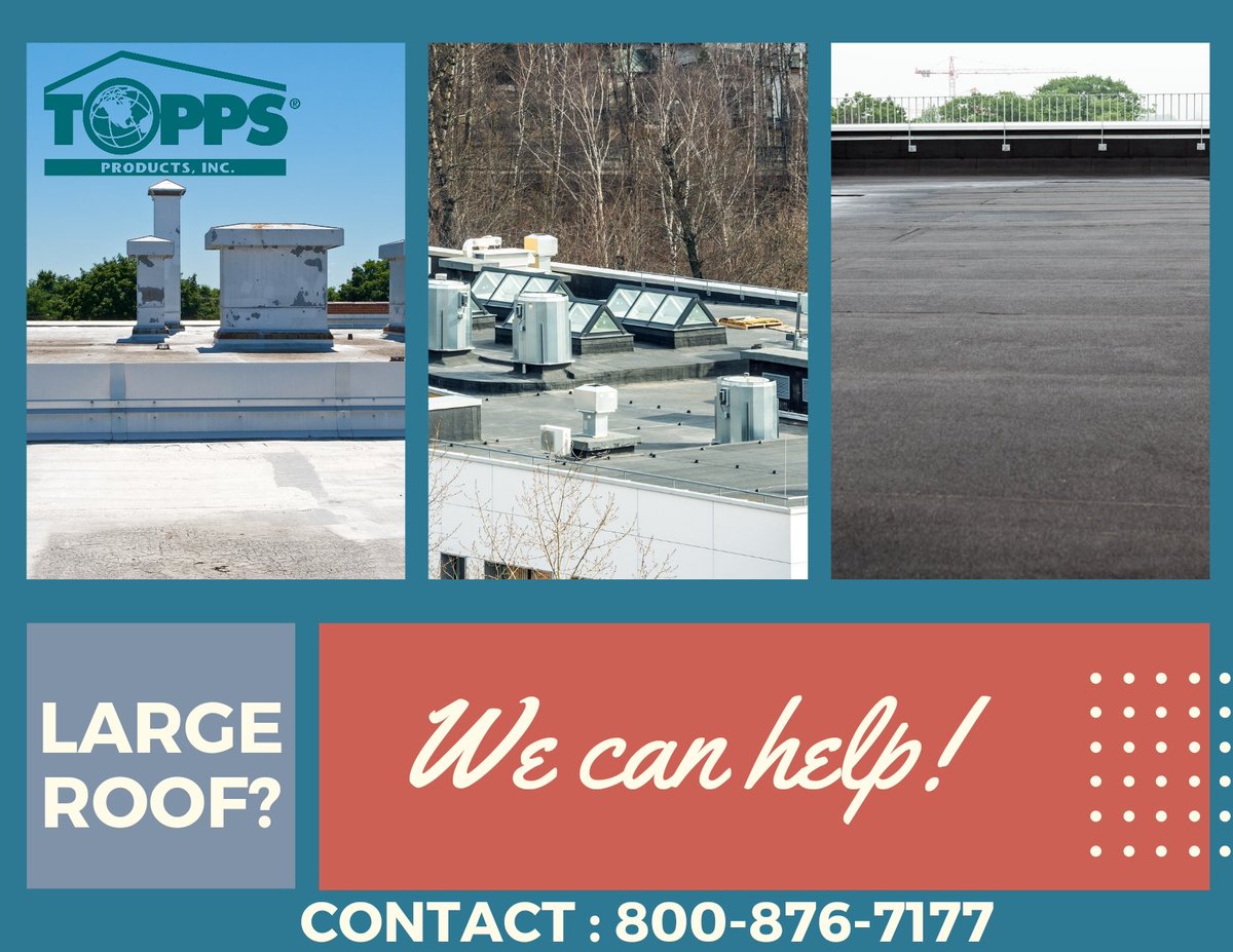 Do you have a Large roof? 👀👀

We want to talk to you!

Contact us today!

OR
Shop HERE now!
toppsproducts.myshopify.com
#rooftop #roofing #roofingcompany #roofingexperts #commercialroofingproducts #commercialroofingcontractors #roofrepair #commercialroofrepair #helpmewithmyroof