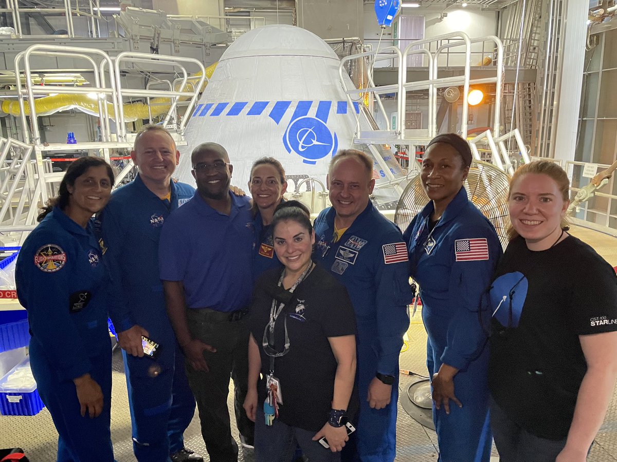 It’s getting real! She’s in the vertical integration facility getting prepped for launch soon! Thanks to so many on the Boeing/NASA/ULA team for all the hard work to get her this far.