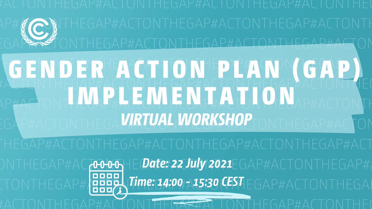 UN Climate Change (@unfccc) on Twitter photo We need more girls & women leading #climateaction and this is the main objective of the <a href="/UNFCCC/">UN Climate Change</a>'s Gender Action Plan.
Tomorrow, 22 July, learn about it in an online open workshop.
Join the #ActOnTheGAP conversation: bit.ly/3k848i5 We need more girls & women leading #climateaction and this is the main objective of the <a href="/UNFCCC/">UN Climate Change</a>'s Gender Action Plan.
Tomorrow, 22 July, learn about it in an online open workshop.
Join the #ActOnTheGAP conversation: bit.ly/3k848i5