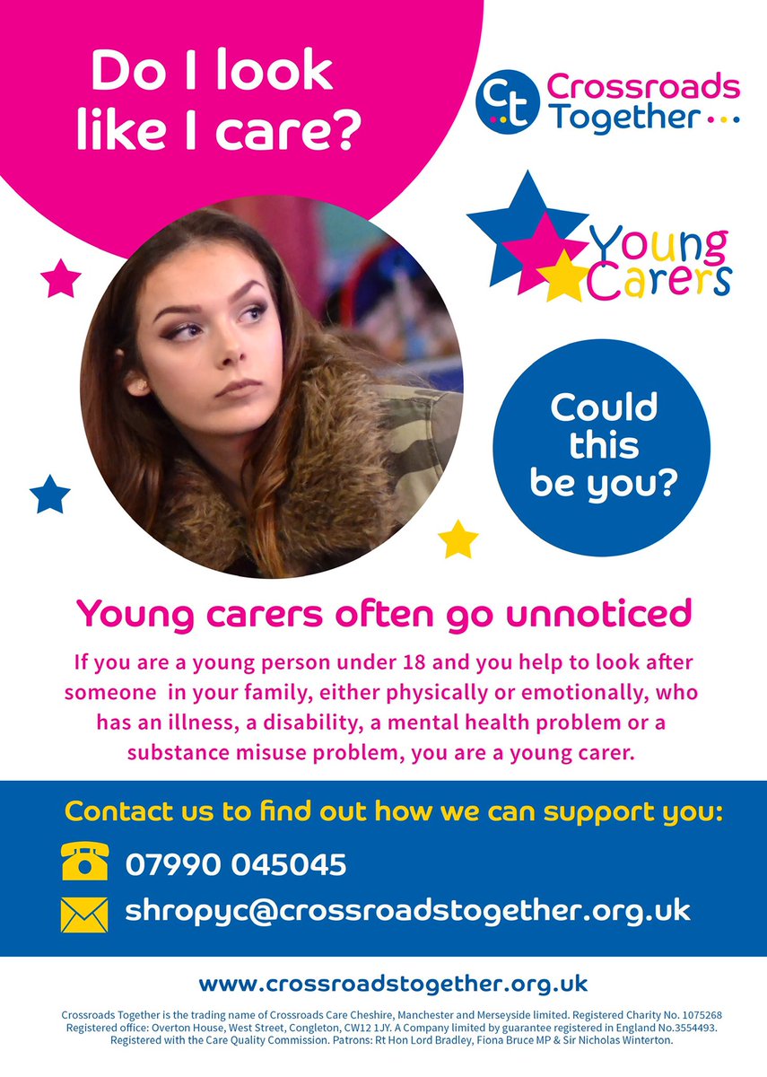 Young Carers in Shropshire, please get in touch