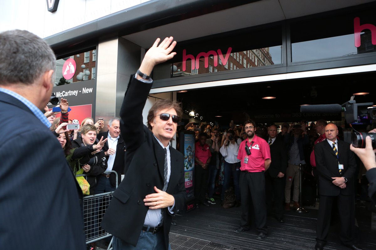 Happy 100th Birthday <a href="/hmvtweets/">hmv</a>! Paul visted the HMV Oxford Street store in 2013 for special in-store event. #happy100hmv