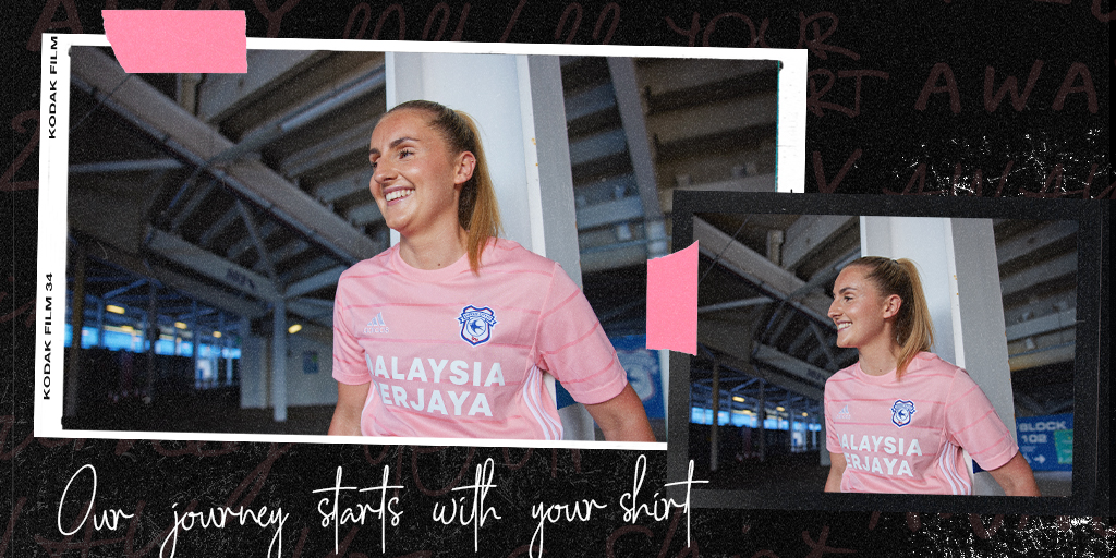 CardiffCityFC's tweet photo. This is our #BluebirdsJourney. 💙

@HannahDaley8 x @CardiffCityFCW 

2021/22 away kit ➡️ https://t.co/hf0cDAwHll 

#CityAsOne https://t.co/4V7DeLvfaB