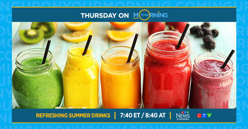 Tomorrow on Your Morning: <a href="/Desiliciousrd/">Shahzadi Devje</a> shows us how to make some refreshing &amp; healthy drinks for the summer! Tune in!