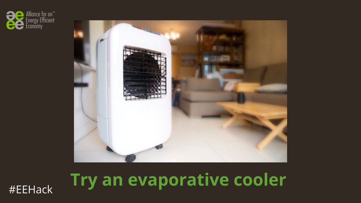 AEEE_India's tweet photo. #EEHack
Live in a dry #climate?
An evaporative air cooler supplies cool air with added moisture using less #energy as compared to a conventional air conditioner. It is the perfect solution to ensure #ThermalComfortForAll, while mitigating #climatechange. https://t.co/ZJuDltcTrK