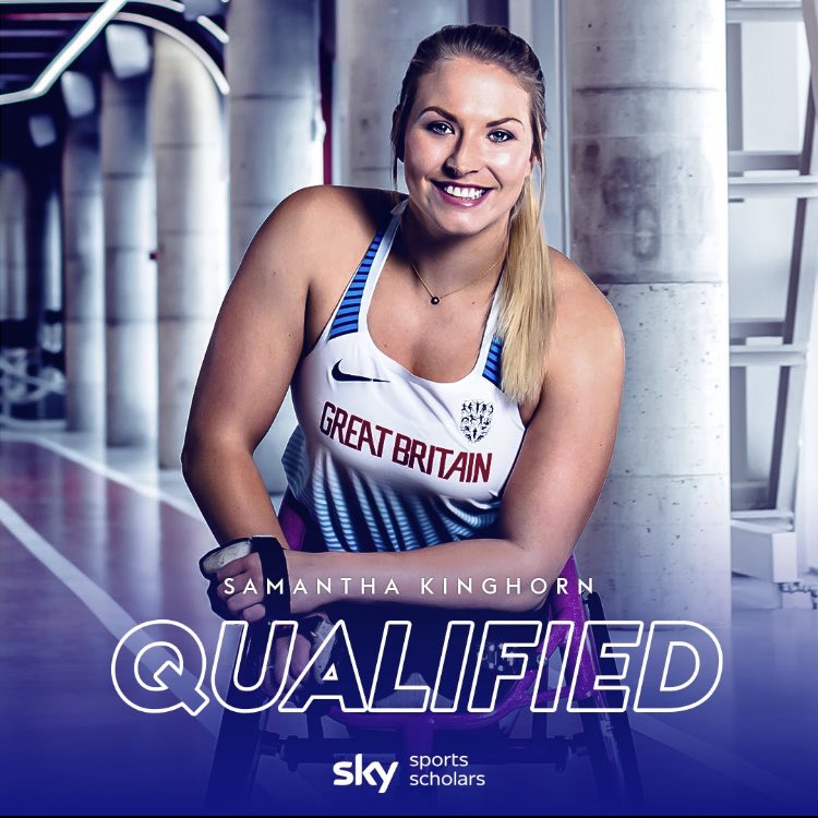 Sky Sports Scholars (@skyscholarships) on Twitter photo Congratulations <a href="/Sam_Kinghorn/">Samantha Kinghorn</a> for making <a href="/ParalympicsGB/">ParalympicsGB</a> and heading to the games next month! Congratulations <a href="/Sam_Kinghorn/">Samantha Kinghorn</a> for making <a href="/ParalympicsGB/">ParalympicsGB</a> and heading to the games next month!