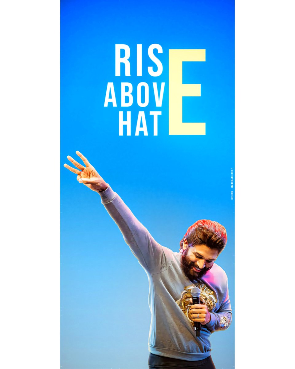 Mαղօհαɾ íᴄօղ 💛 on X: • Rise Above Hate 🔥!!! Wallpaper Size @alluarjun  #Pushpa @AlluArjunEdits  / X