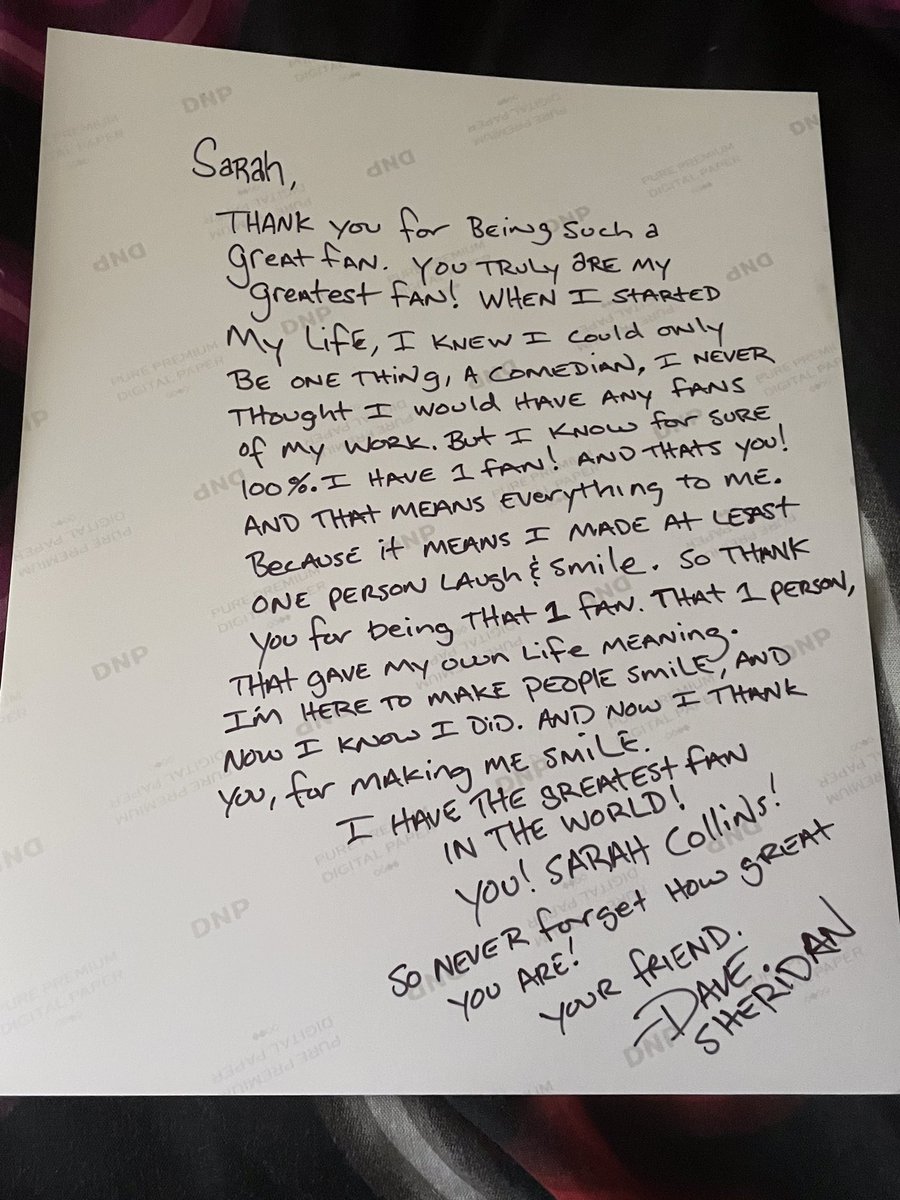 team_themachine's tweet image. I’ll cherish this forever. Thank you! ❤️❤️ @DaveSheridan