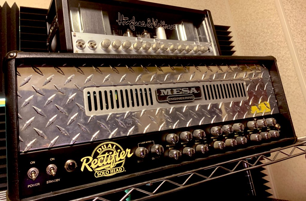 kenfujie_guitar's tweet image. 割と前に買ってたんですが、ようやく今月くらいから使用してた曲が世に放たれ始めた記念にアップ。
#MesaBoogie #DualRectifier