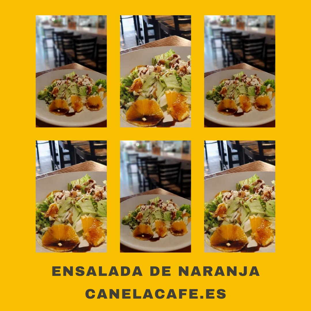 CanelaBCoffee's tweet photo. Hoy volvemos a los 30º 😅😅
Pues #EnElCentroDeLugo 🎯🎯 tenemos uno de los mejores remedios: comer fresquito 😄 y para eso hemos preparado esta refrescante "Ensalada de naranja".
#LasCosasDelCanela https://t.co/j46xqCRDVj