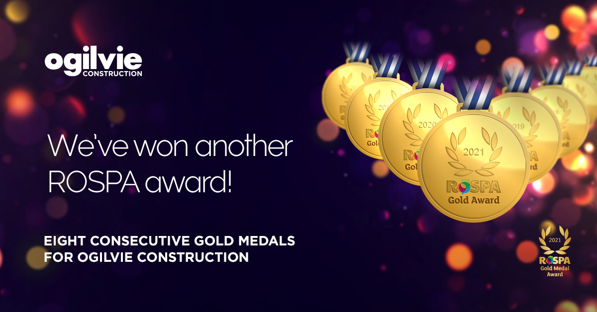 We have received an EIGHTH consecutive RoSPA Gold Medal!

<a href="/RoSPA/">RoSPA</a> awards gold medals to businesses who work hard to ensure its staff operate in the safest possible working environment.

Find out more here: ogilvie-construction.co.uk/news/item/307-…

#Construction #RoSPA #healthandsafety
