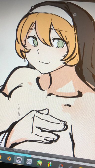 前のは没にして新しい子を描く(‾▽‾) 