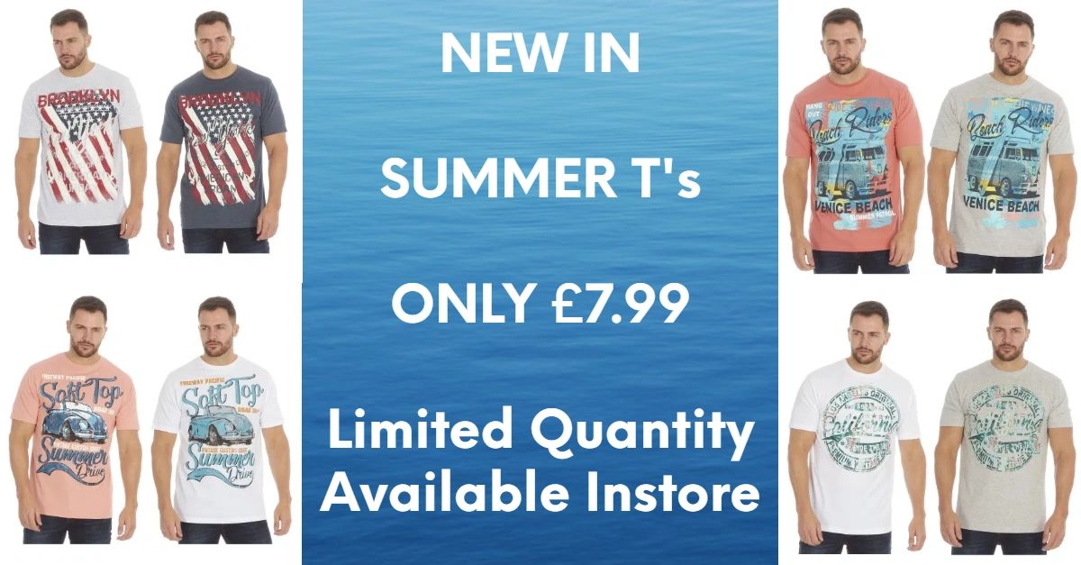 SUMMER T's
@ONLY £7.99 they wont be around for long
limited quantity available

#luisboutique #summert's #summer #keeping cool #middlestreetbrixham