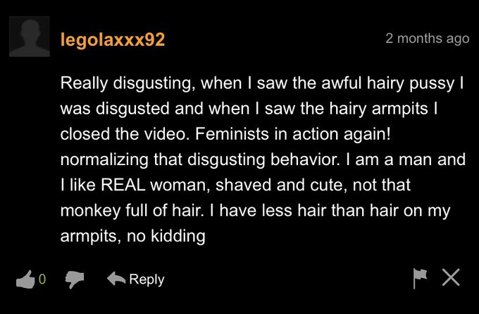 Omg this comment has me dying 😂 &ldquo;Feminists in action again!&rdquo;  &ldquo;I am a man and&rdquo; &ldquo;Normalizing&hellip; disgusting<a href="/tag/mvsales"class="tags"><span>#mvsales</span></a>