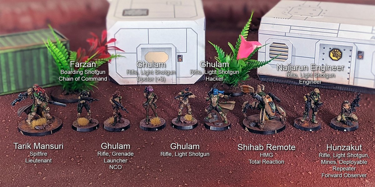 Uthoroc's tweet photo. A new #InfinityN4 battle report is up on my gaming blog (in German, but English overviews). My #Haqqislam fight #PanOceania over a cache of crucial supplies. 
https://t.co/yTnxfJxBTu https://t.co/YvrGxUl4d5