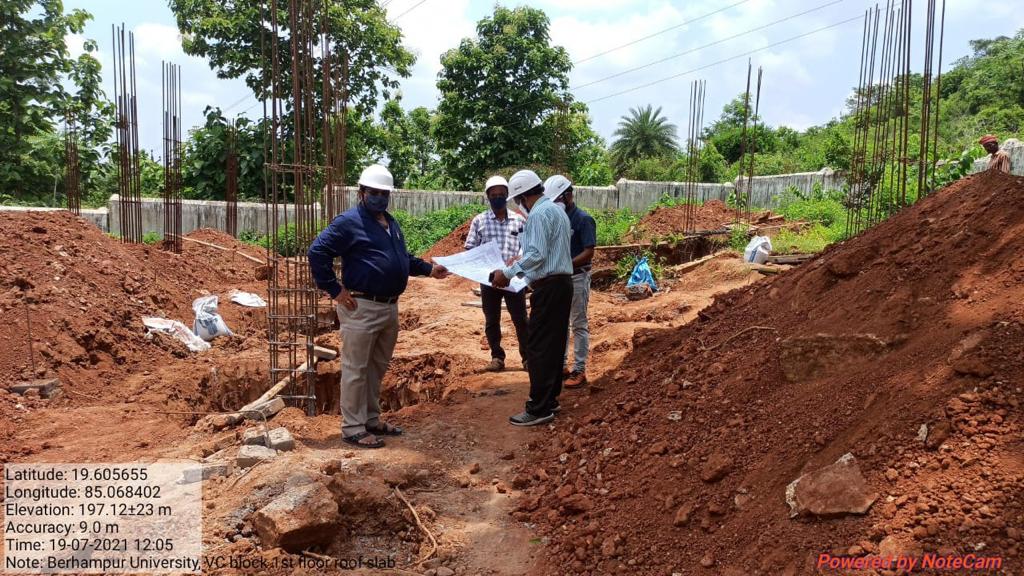 <a href="/PWD_Odisha/">Works Department, Odisha</a> officials inspected the foundation work of Regional College of Management, Khalikote. The project comes under <a href="/WorldBank/">World Bank</a> supported Odisha Higher Education Programme for Education &amp; Equity (OHEPEE) projects. It is expected to be completed by the end of 2021.